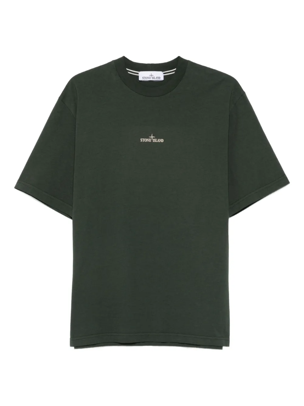 

Футболка с вышитым логотипом Stone Island, зеленый