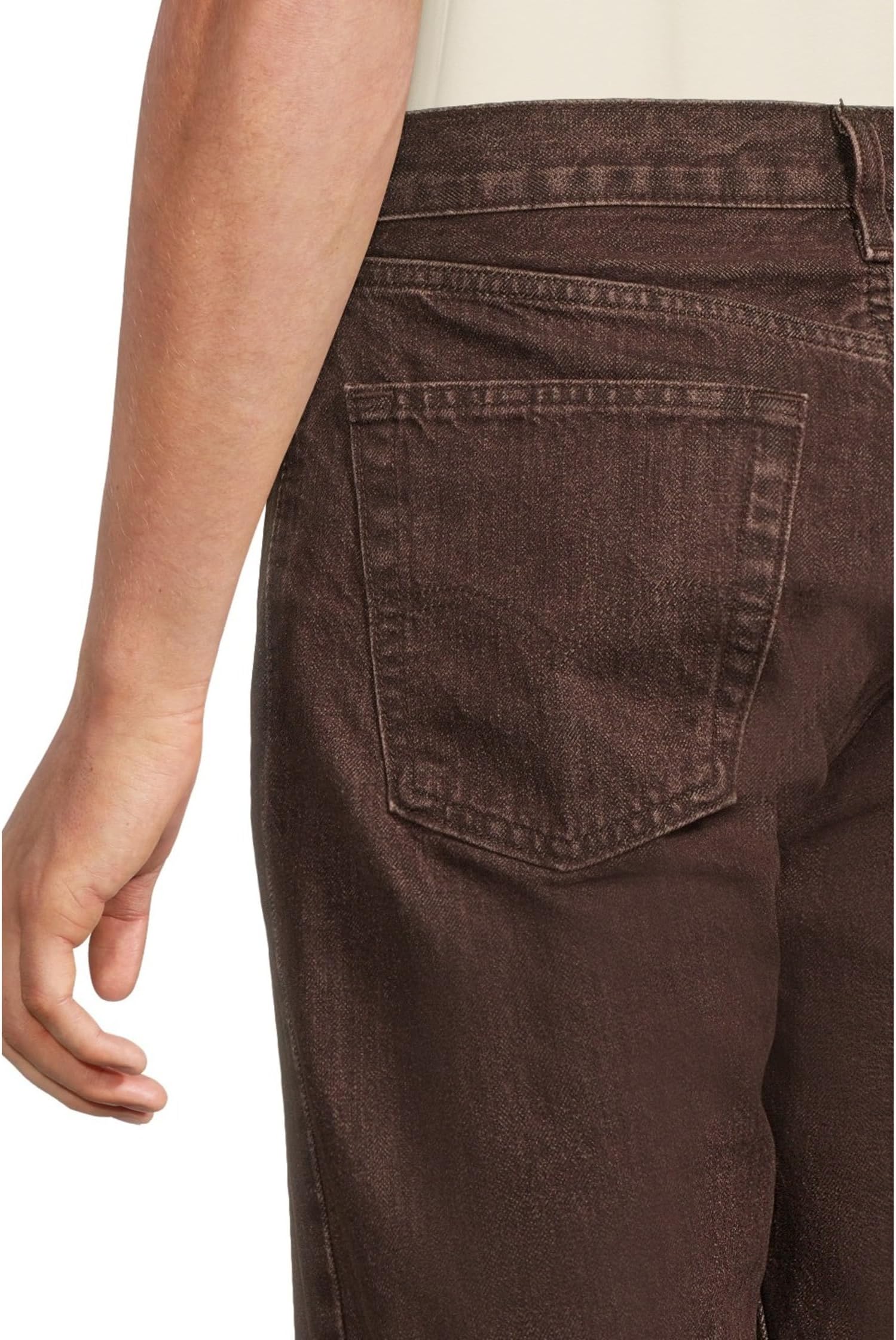 Джинсы Levi's Mens 555 Relaxed Straight, темно-коричневый — фото 4