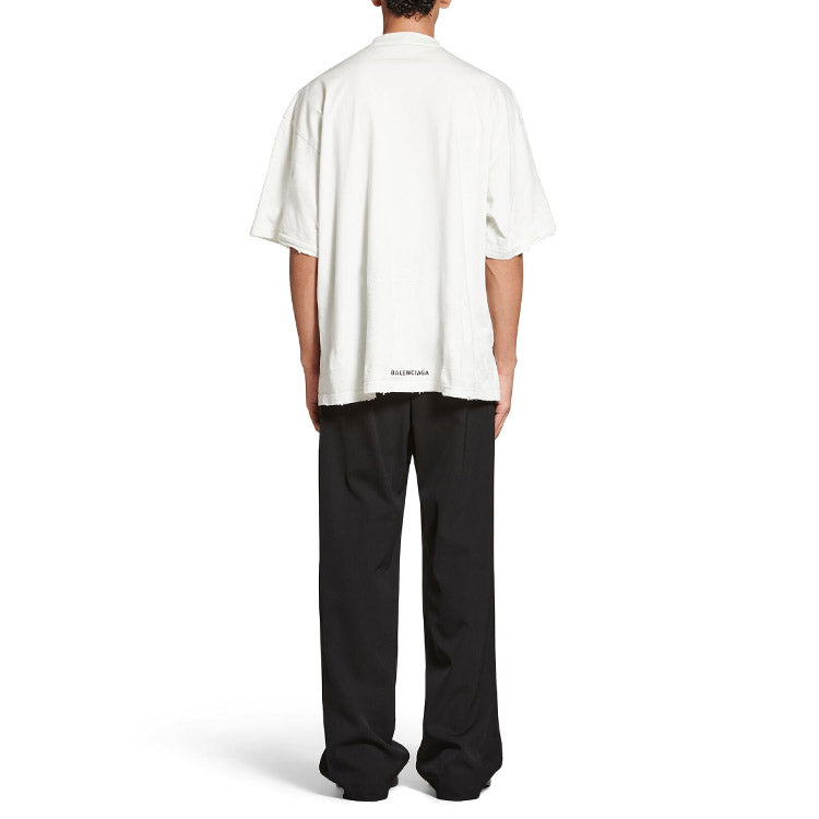 Футболка Balenciaga Je t'aime T-shirt Large Fit 'White', белый — фото 4