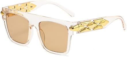 

Солнцезащитные очки 2027 года для женщин и мужчин, прямоугольные солнцезащитные очки, винтажные женские очки для активного отдыха с защитой от УФ-излучения UV400 MTZJH, 5