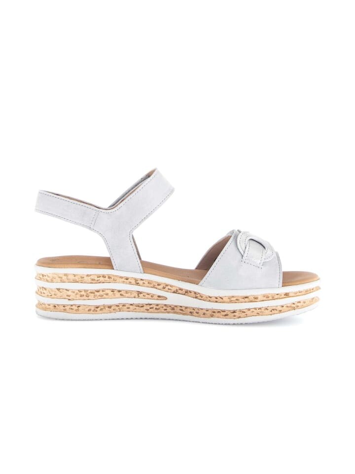 Классические босоножки Gabor Fashion Plateau Sandalen, серый — фото 3