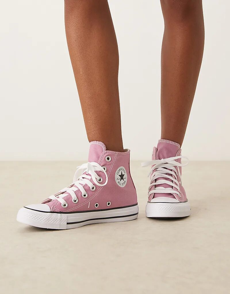 Кеды Converse Chuck Taylor All Star Hi светло-розового цвета