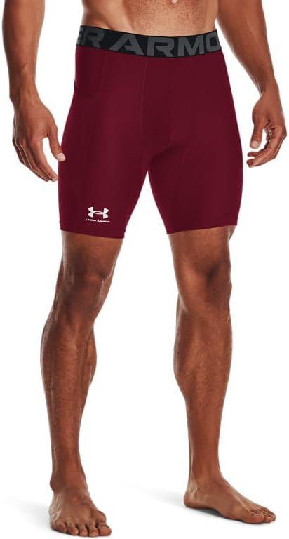 

Мужские компрессионные шорты Under Armour Armour Heatgear, Cardinal/White
