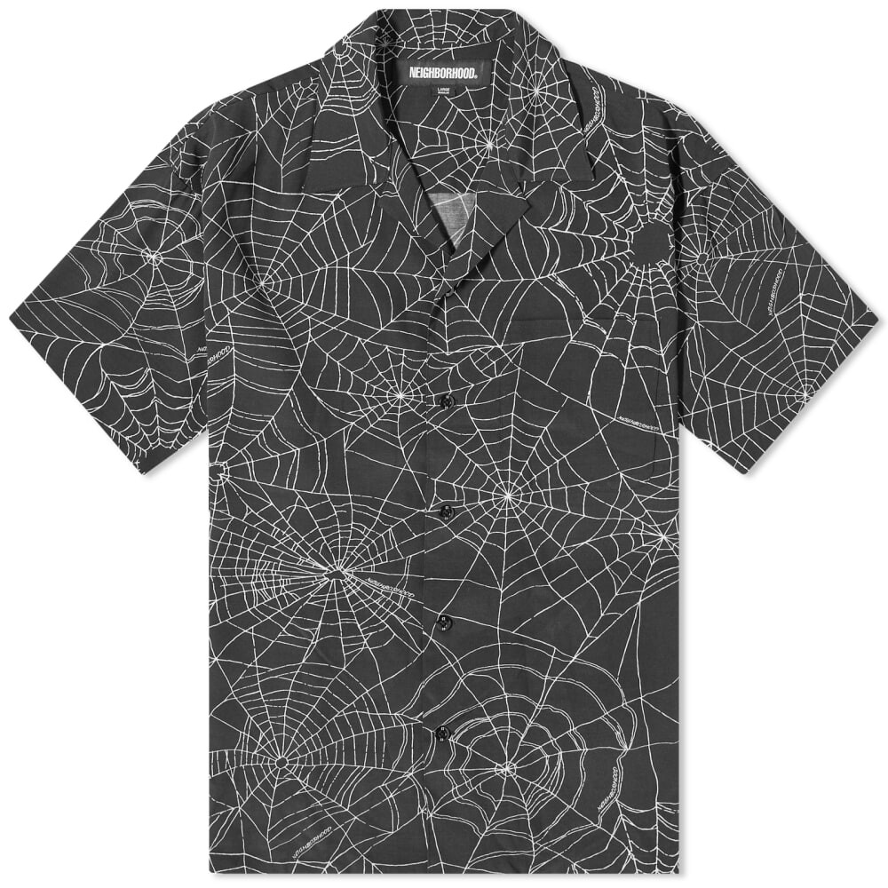 

Гавайская рубашка Neighborhood Spiderweb, черный