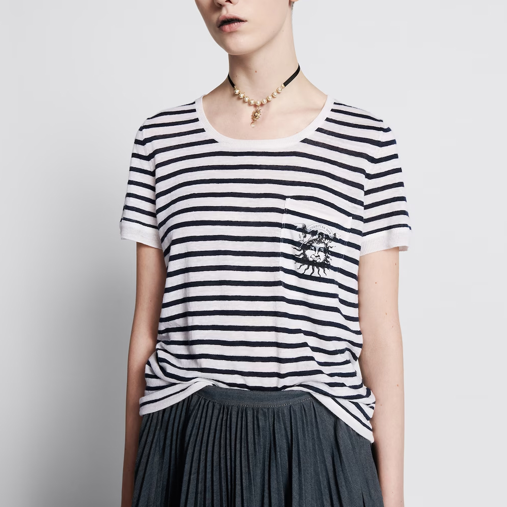 DIOR Футболка SS24 Women's Marine Blue — фото 4