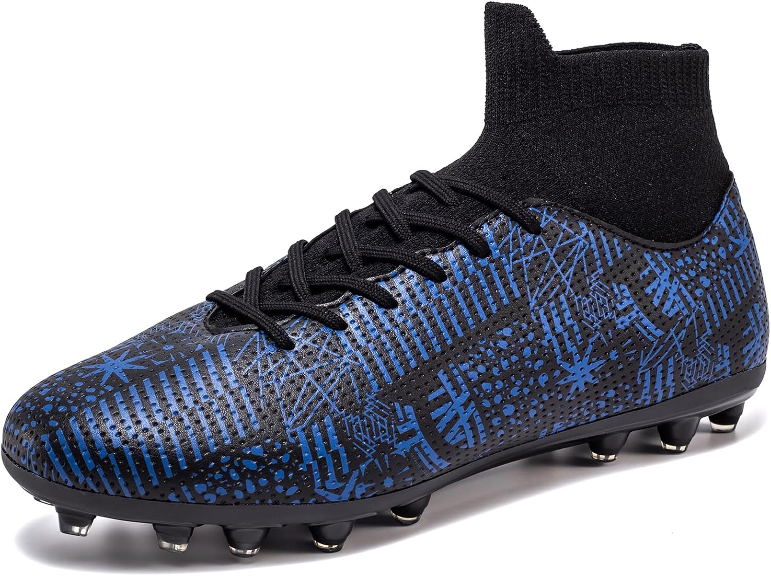 

Взрослые футбольные бутсы для мужчин, легкие футбольные кроссовки, дышащие профессиональные спортивные обувь для футбола Kouazaz, синий