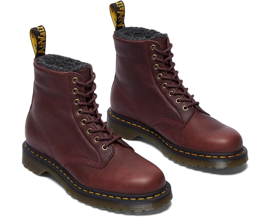 Ботинки Dr. Martens 1460 WarmWair Grizzly, красный