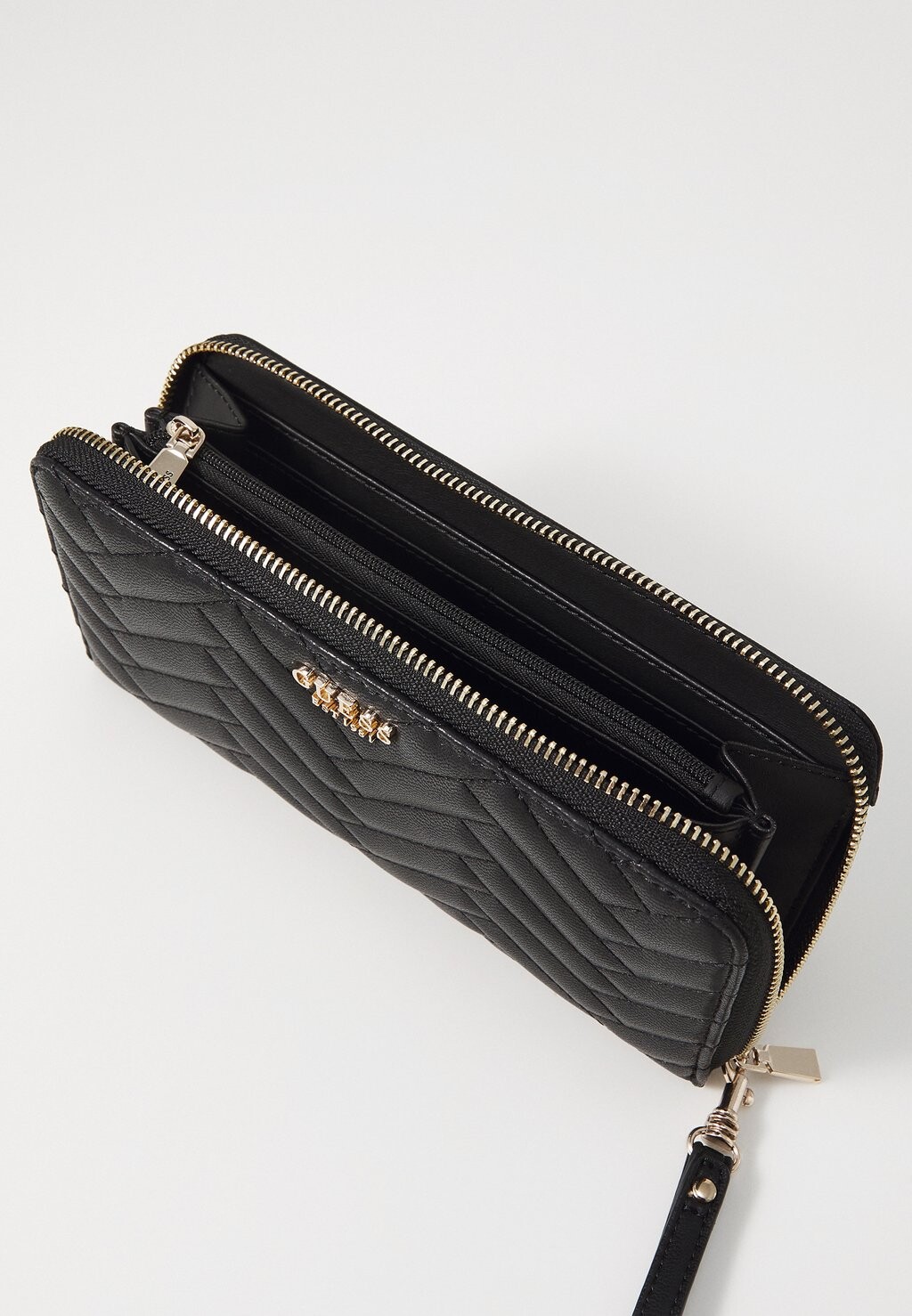 

Кошелек ANNING LARGE ZIP AROUND Guess, черный