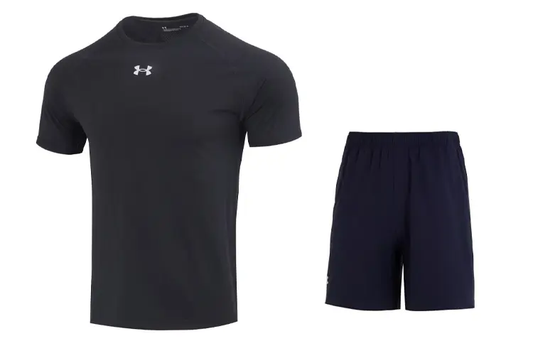 

Мужская повседневная спортивная одежда Under Armour, цвет (Black + Navy) set