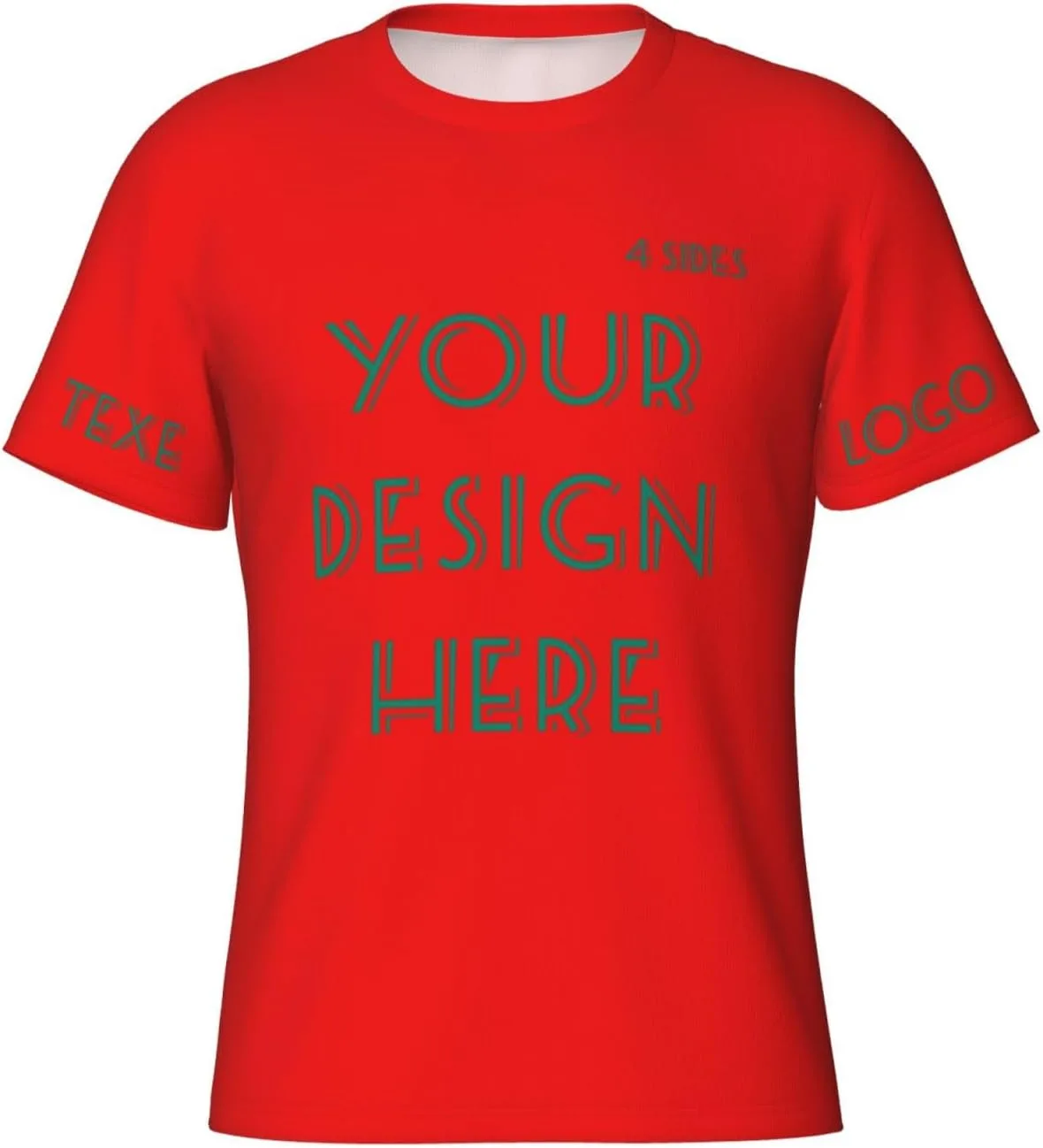 

Футболка Custom с принтом на 4 сторонах