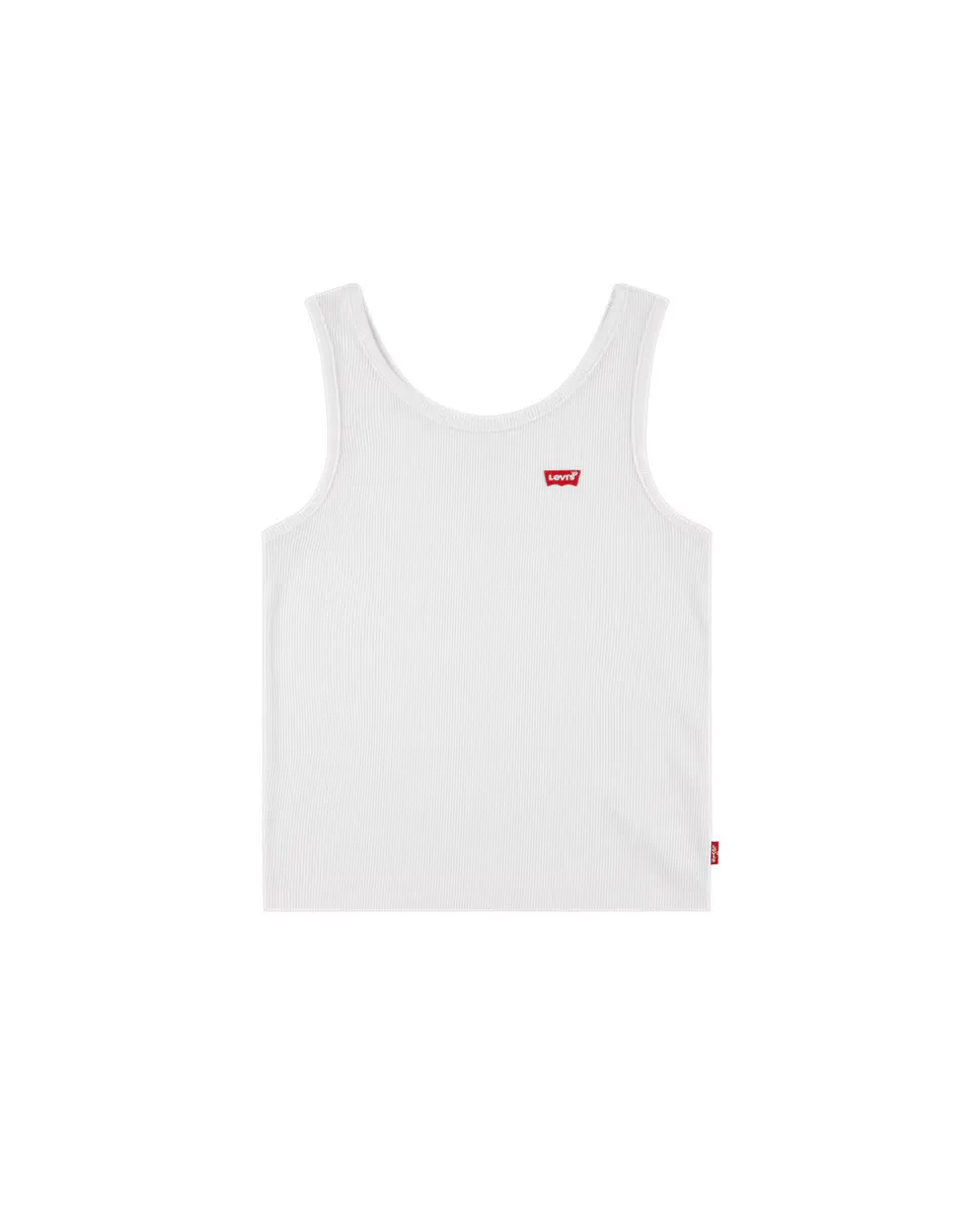 

Майка-топ Levi's Meet and Greet для девочек в рубчик, белый