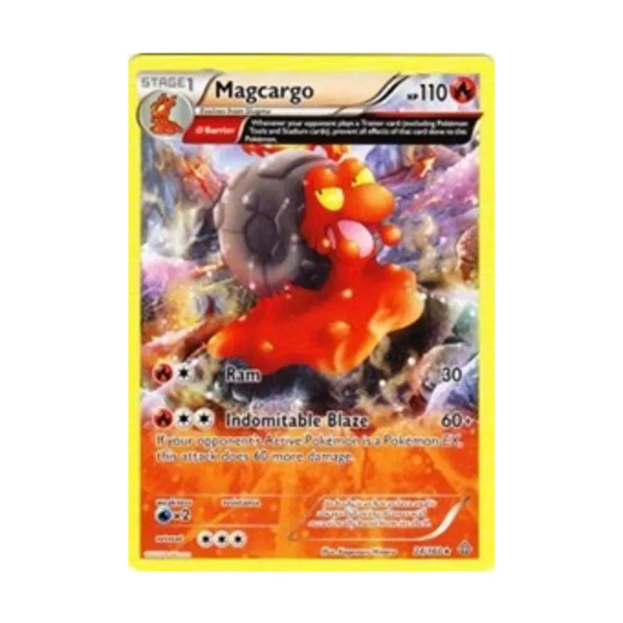 

CCG Magcargo (Омега) (R) # 24 (обратная голограмма), Pokemon - XY - Primal Clash - Singles