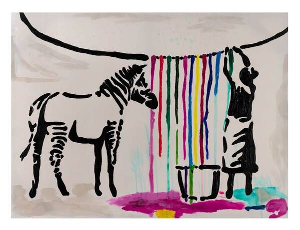 

Картина KUNSTLOFT handgemalt Banksy's Laundry Day, многоцветный