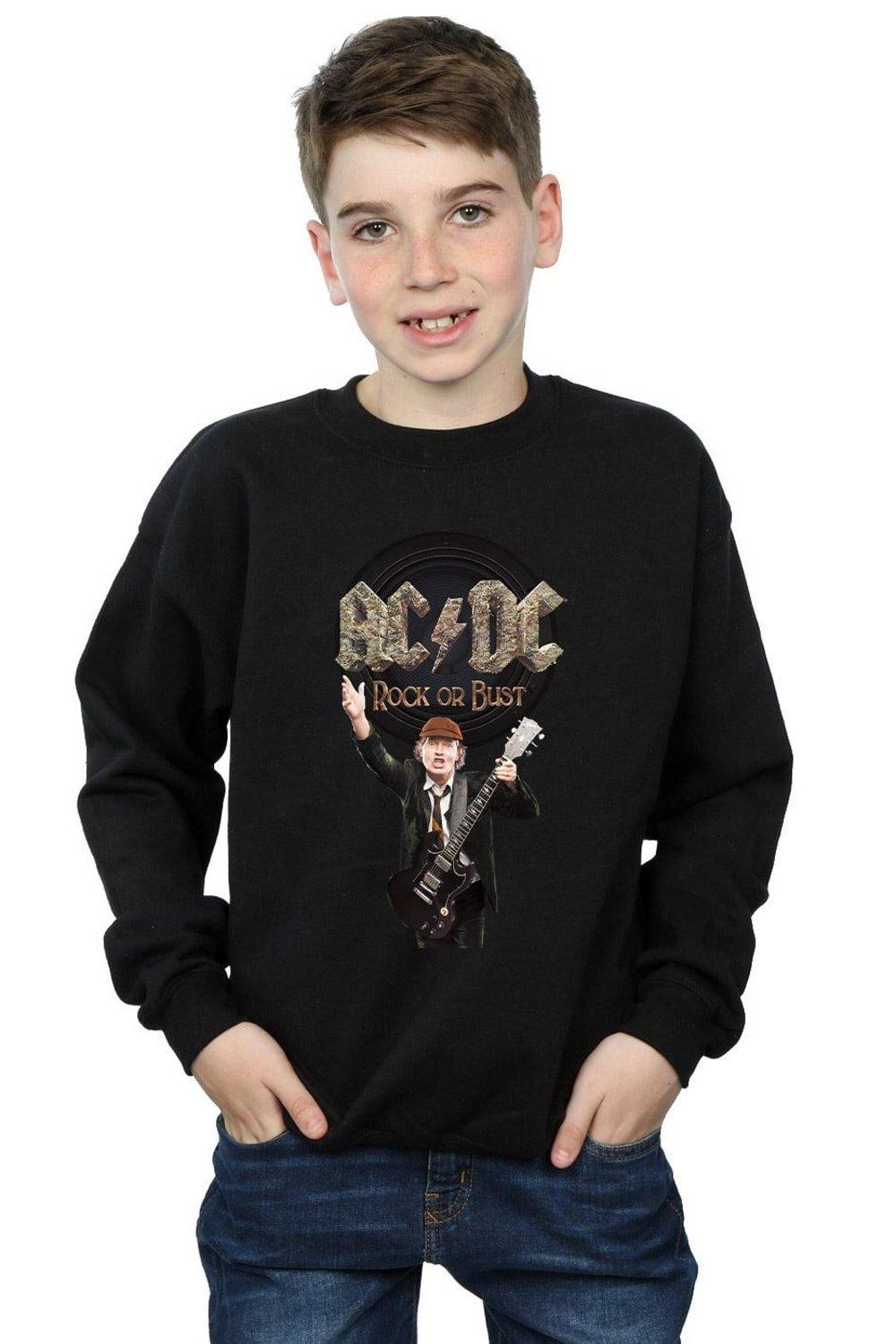 

Толстовка Rock Or Bust Angus Young AC/DC, черный