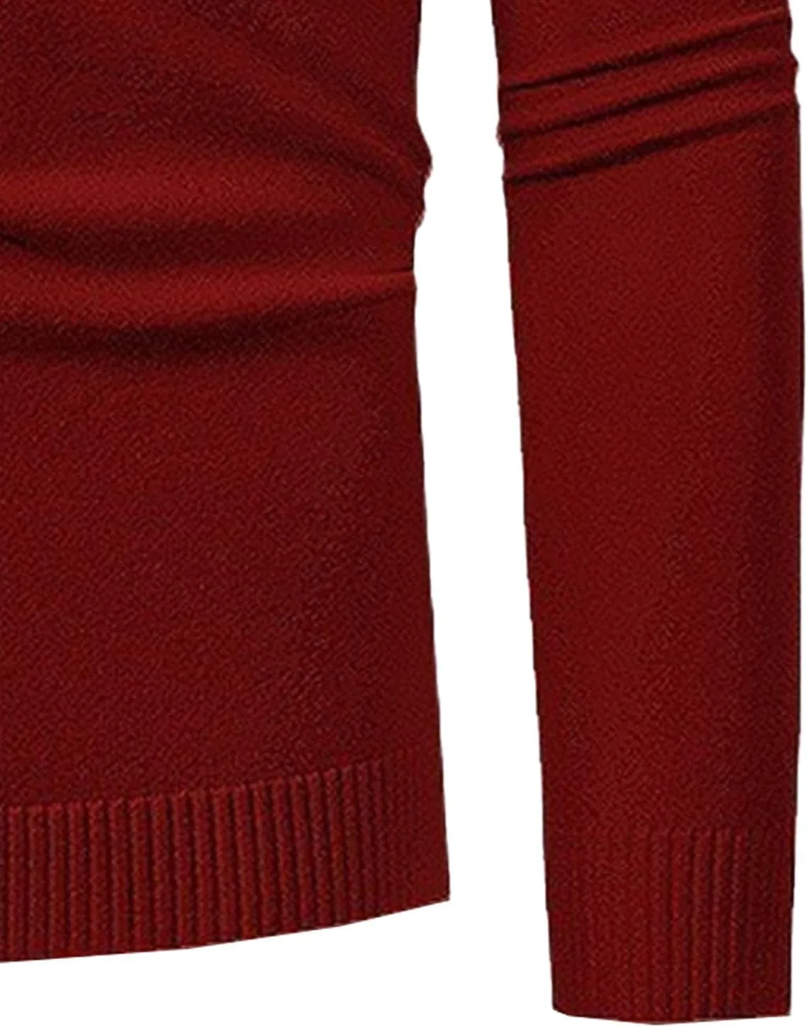 Мужской свитер с воротником стойкой и молнией на 1/4, легкий, slim fit — фото 4
