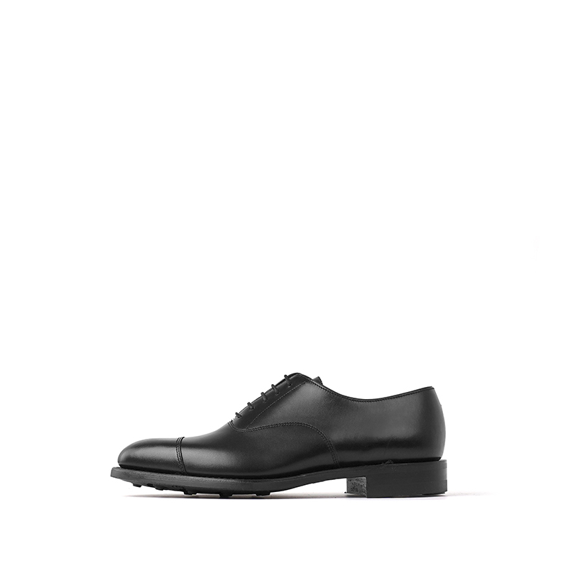 

LOAKE Мужские туфли черные на низком каблуке с резиновой подошвой, цвет Black with Rubber Sole