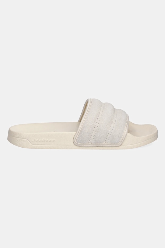 Замшевые шлепанцы Adilette Noshower Adidas, бежевый — фото 2