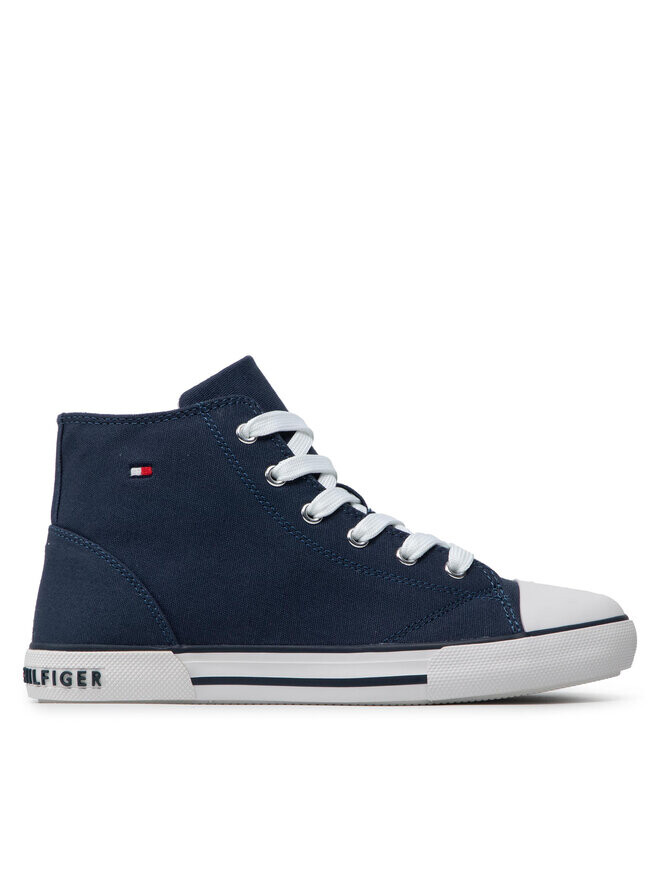 

Тканевые кроссовки Higt Top Lace-Up T3X4-32209-0890 Tommy Hilfiger, темно-синий
