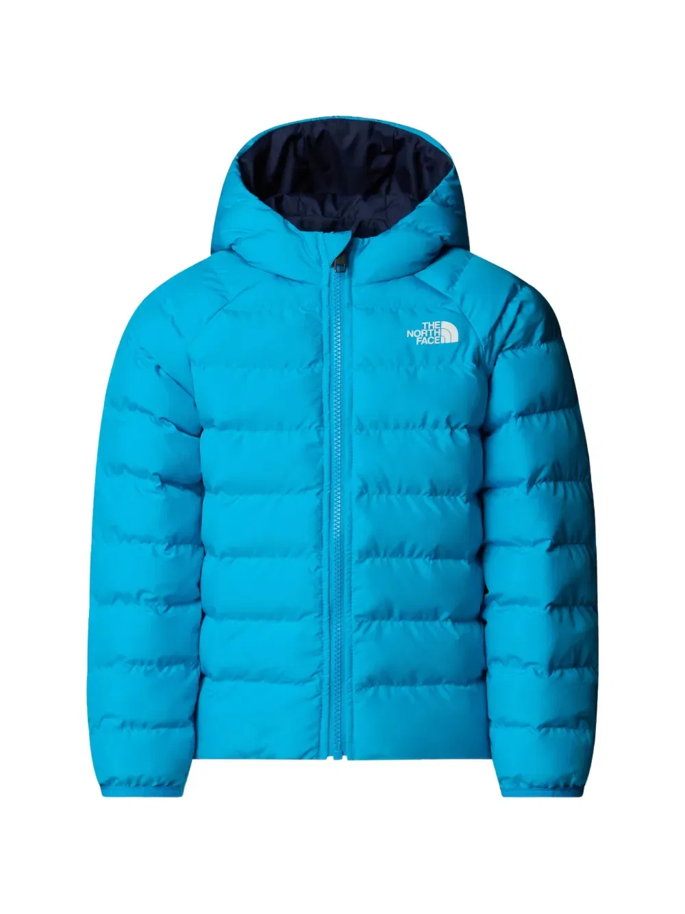 Двусторонняя куртка-пуховик Perrito с капюшоном The North Face Kids, синий
