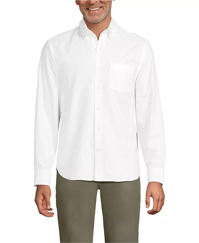 

Мужская оксфордская рубашка с длинными рукавами Sail Rigger Lands' End, белый