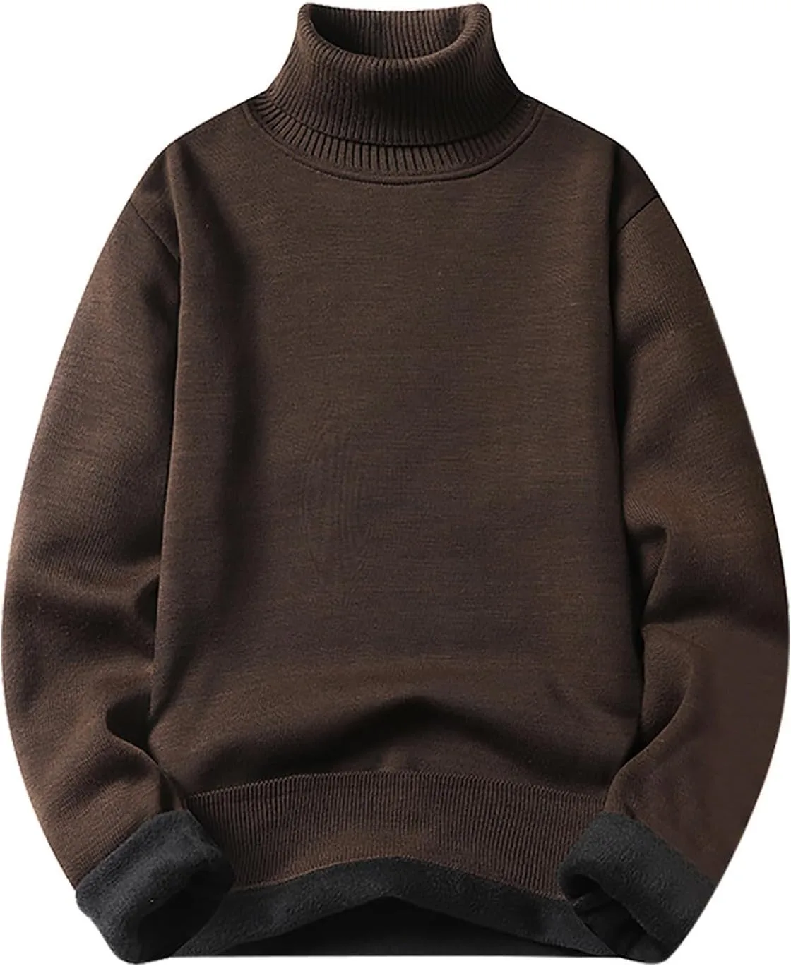 

Мужской вязаный водолазка риб slim fit