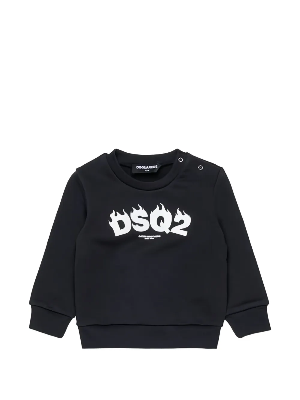 

Свитшот с круглым вырезом Dsquared2 Kids, черный