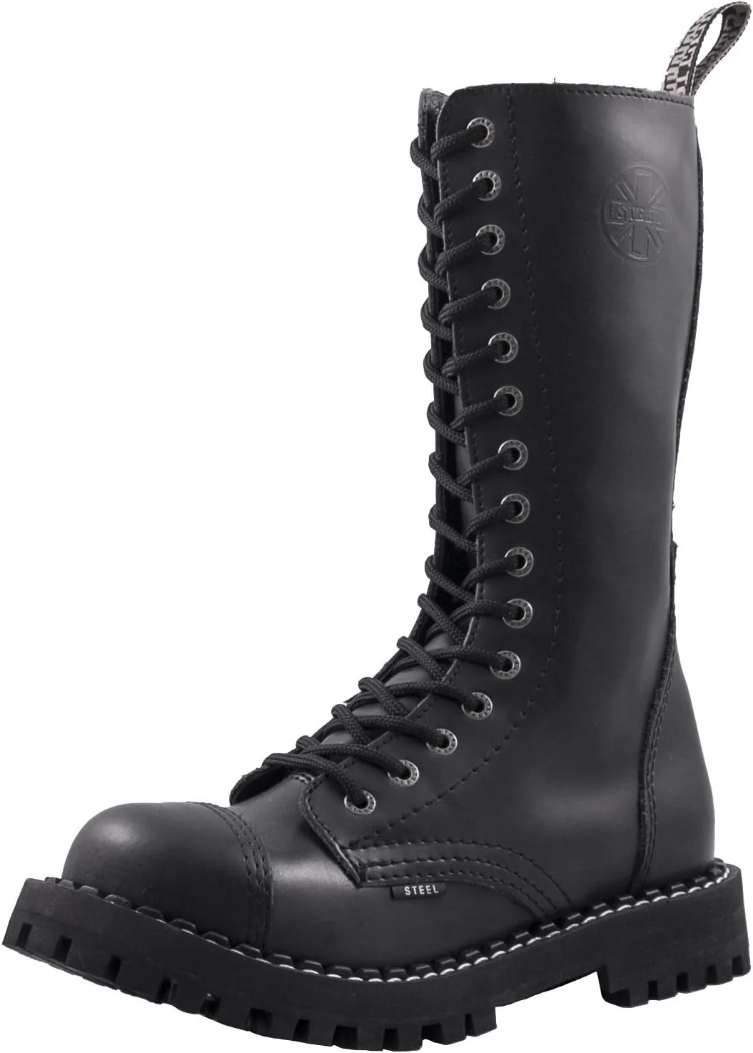Ботинки Steels на 15 отверстий, черные Steel Shoes & Boots