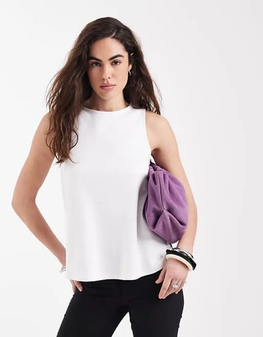 

Белая майка премиум-класса New Look