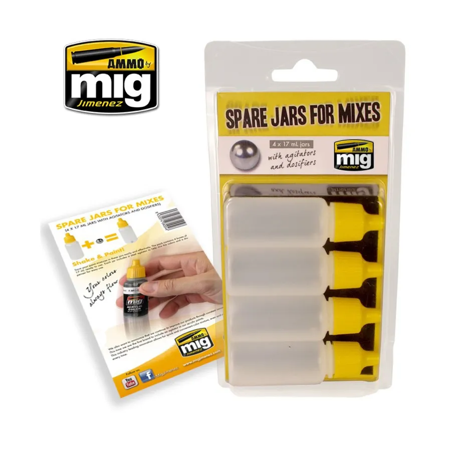 

Запасные банки для смесей с мешалками и дозаторами, Assorted Painting Accessories (AMMO)