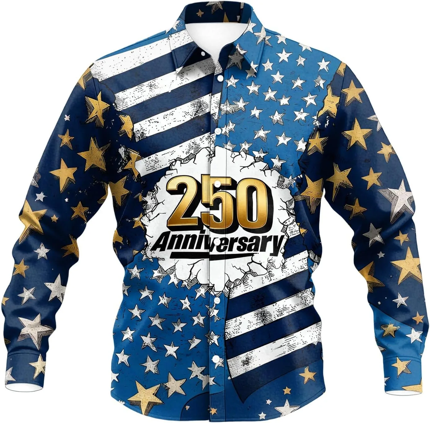 

Футболка мужская 4th of July патриотичная с принтом в красных, белых и синих тонах