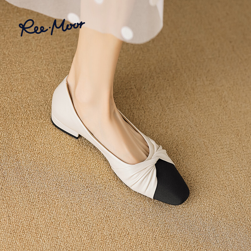 Туфли женские повседневные Women's Casual Shoes Women's Reemoor, бежевый/черный — фото 4