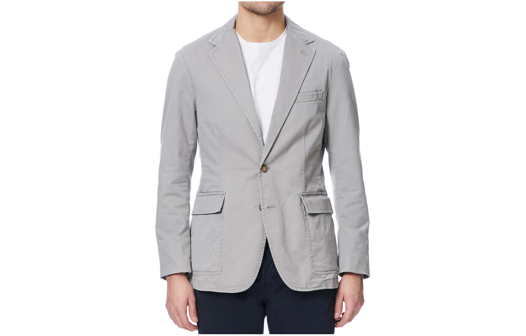 Polo Ralph Lauren Мужской серый пиджак для делового костюма, Gray — фото 3