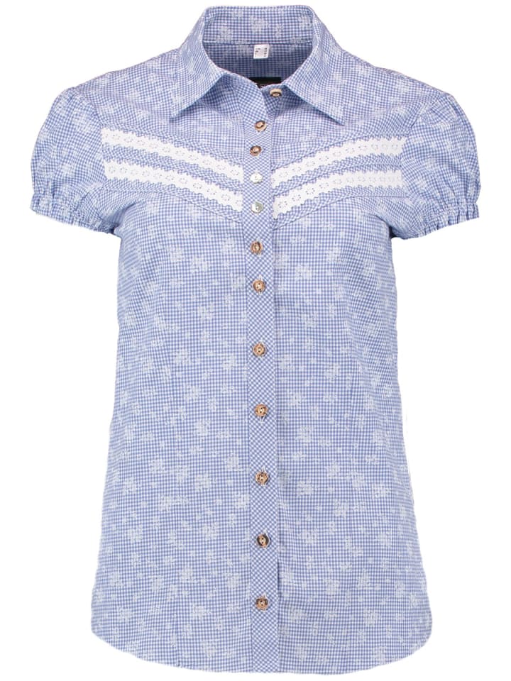 

Традиционная блузка суфира василькового цвета OS-Trachten