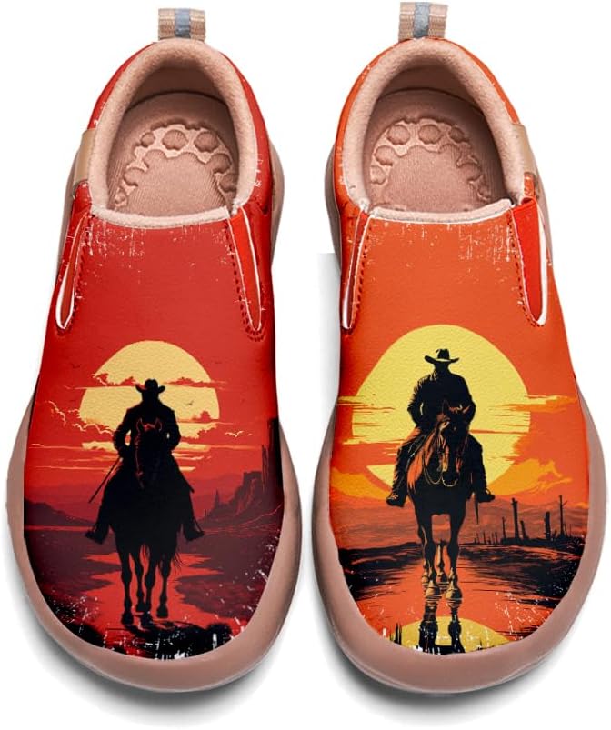 

Мужские кожаные лоферы Onehorse, слипоны для повседневной носки и путешествий, ковбойская раскрашенная обувь, Cowboy_14