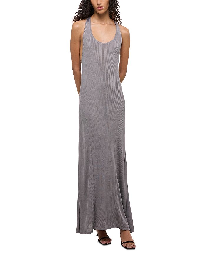 

Платье с рубчатым узором Helmut Lang, серый