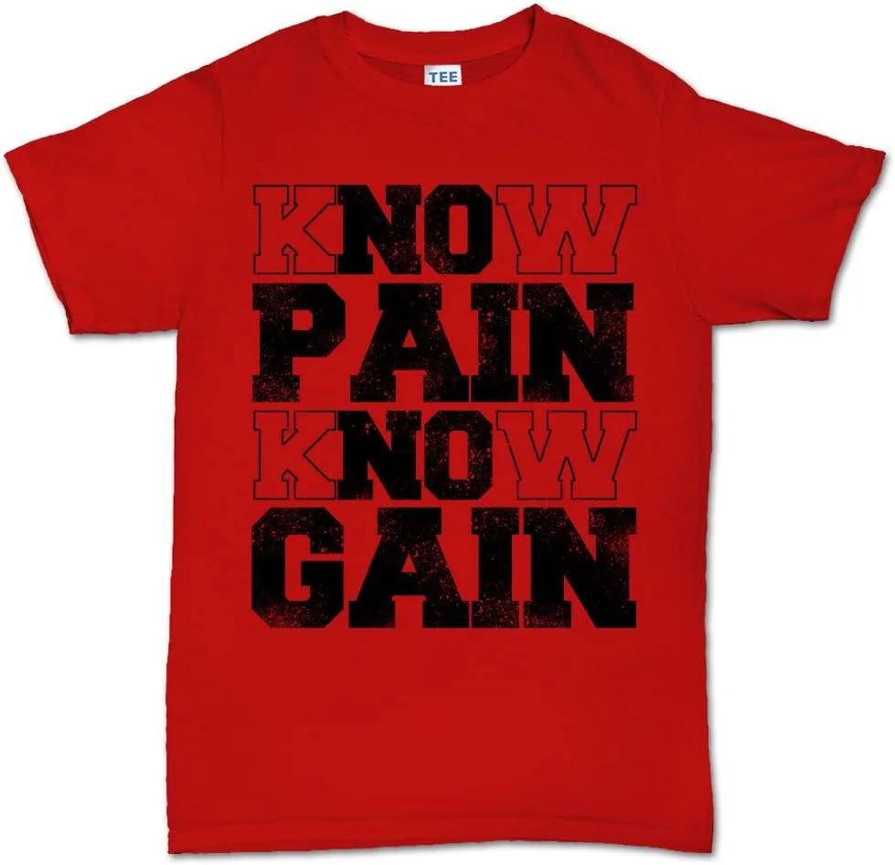 

Футболка Know Pain Know Gain для мужчин Customised Perfection