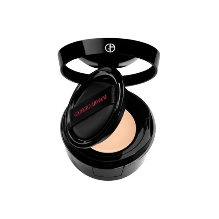 GIORGIO ARMANI Тональная основа ARMANI Long Lasting Velvet Water Mousse Foundation Air Cushions матовая увлажняющая выравнивающая тон кожи старая версия 14 г, 2# Lighter skin tone than pink — фото 4
