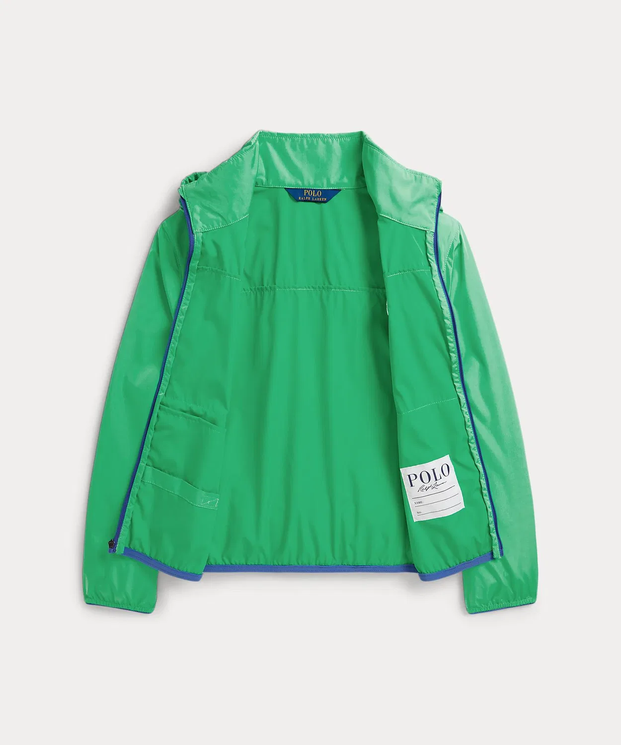 Куртка водонепроницаемая с капюшоном Polo Ralph Lauren, зеленая — фото 4