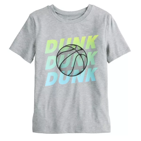 

Футболка с принтом для мальчиков 4-12 лет Jumping Beans, цвет grey dunk