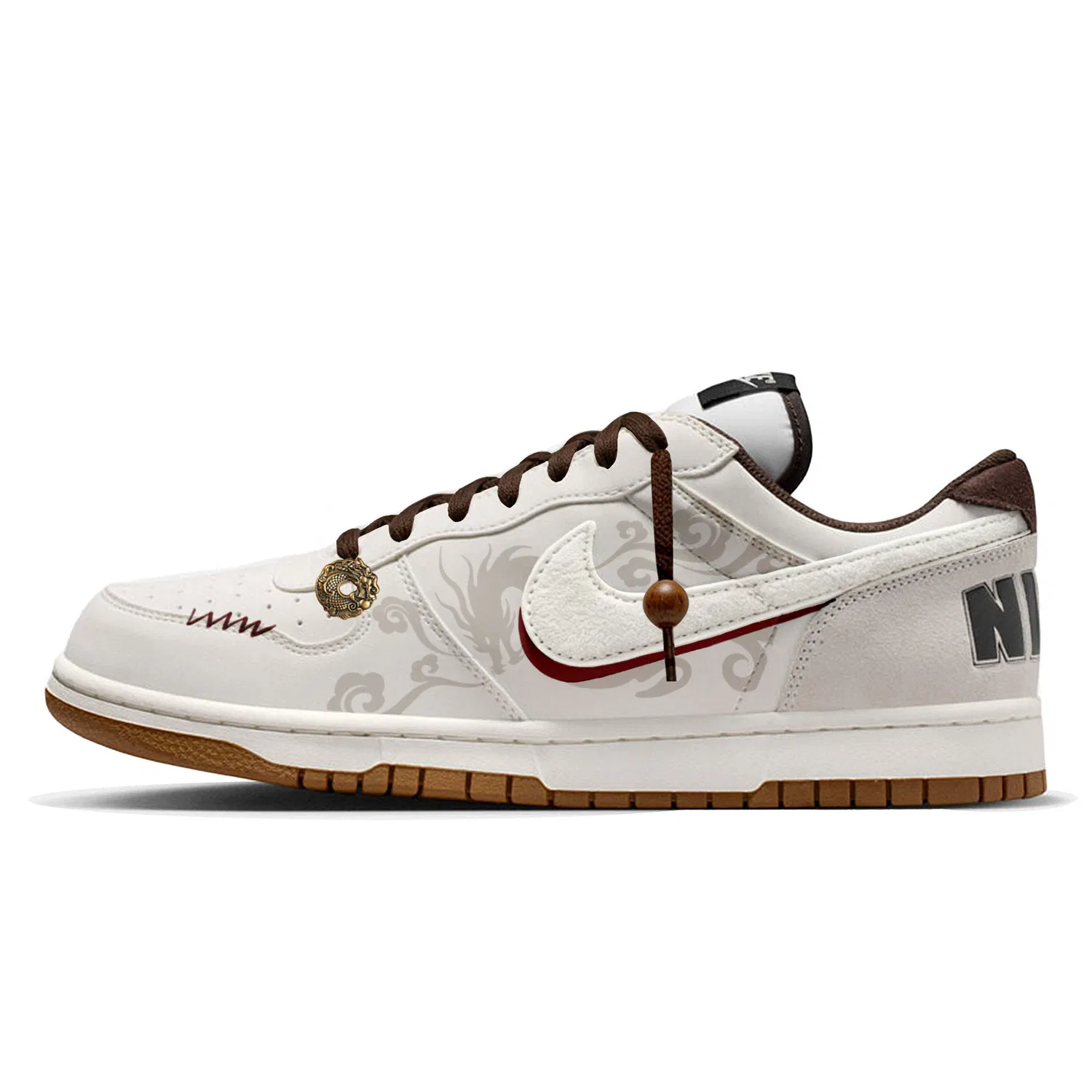 Кроссовки кеды Nike Big Lux Ecru — фото 3