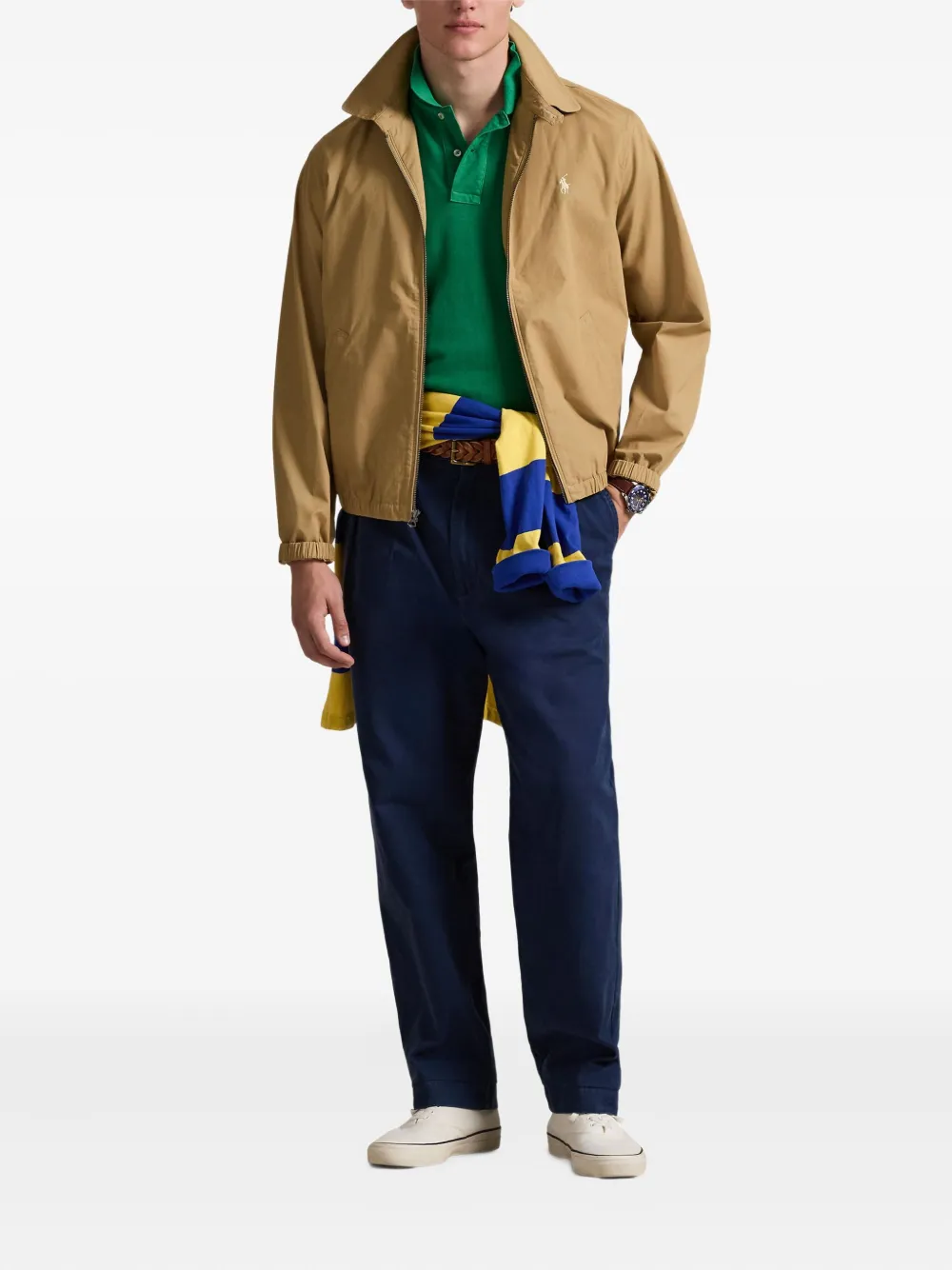 Куртка на молнии Polo Ralph Lauren, бежевый — фото 2