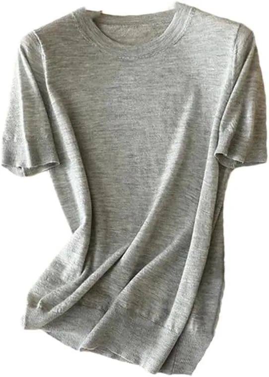 

Женская футболка с круглым вырезом, короткий рукав, Slim Fit Fnfmrfmr