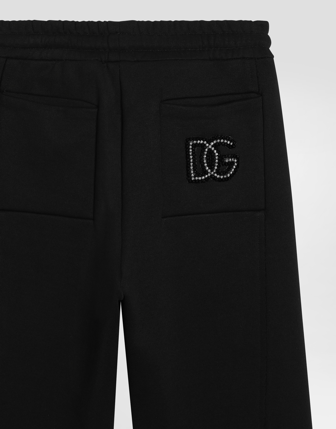 Флисовые брюки с нашивкой DG DOLCE & GABBANA, черный — фото 4
