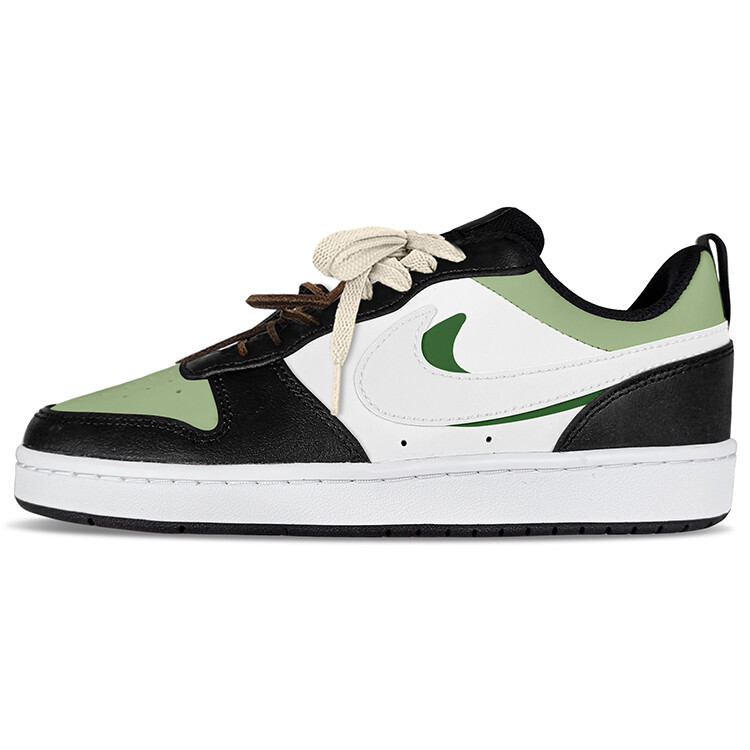 

Кроссовки Nike Court Borough Skateboarding Shoes Women's Low-top Black, зеленый