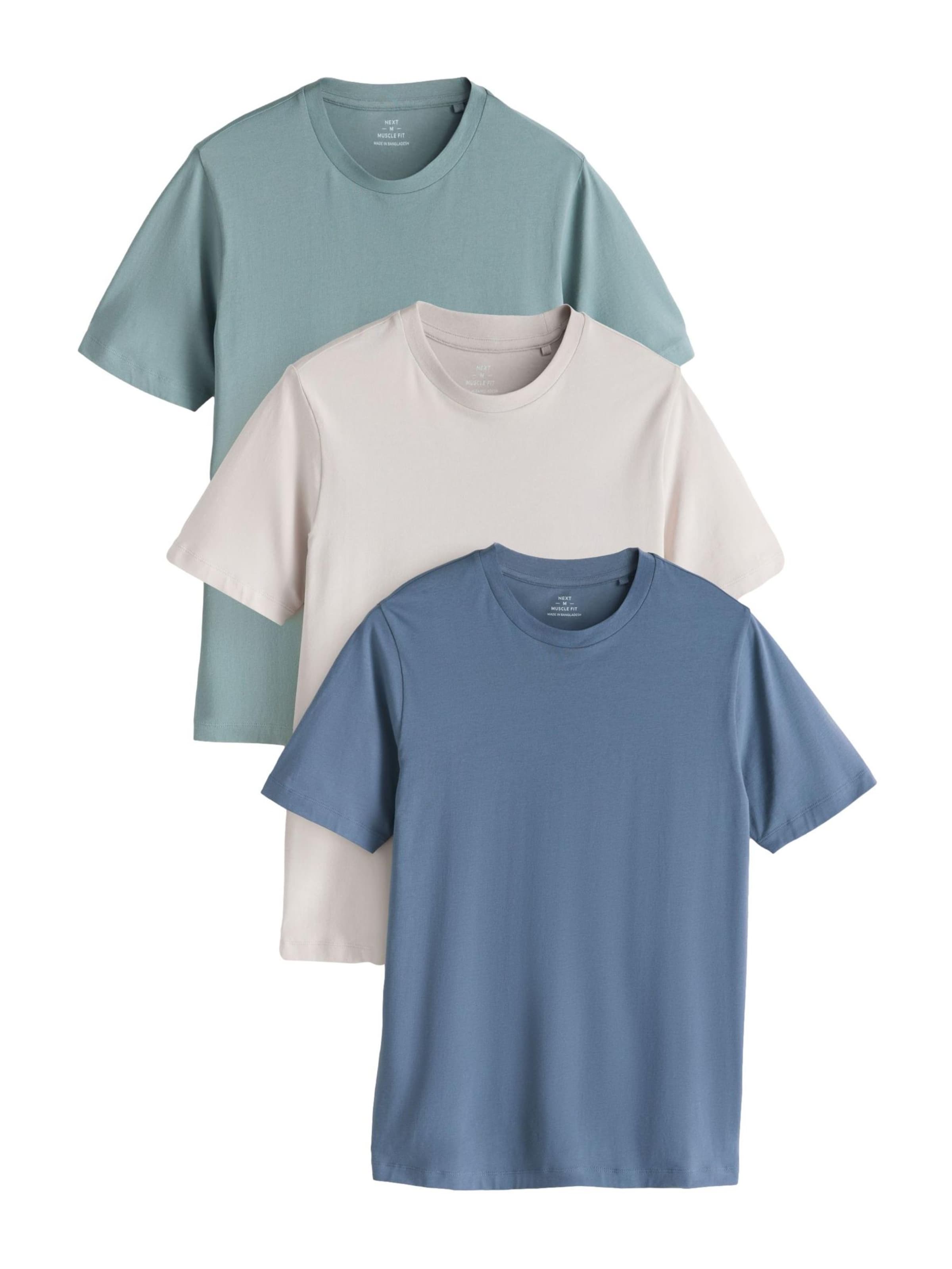 Next Футболка в цветах Sapphire, Emerald, White