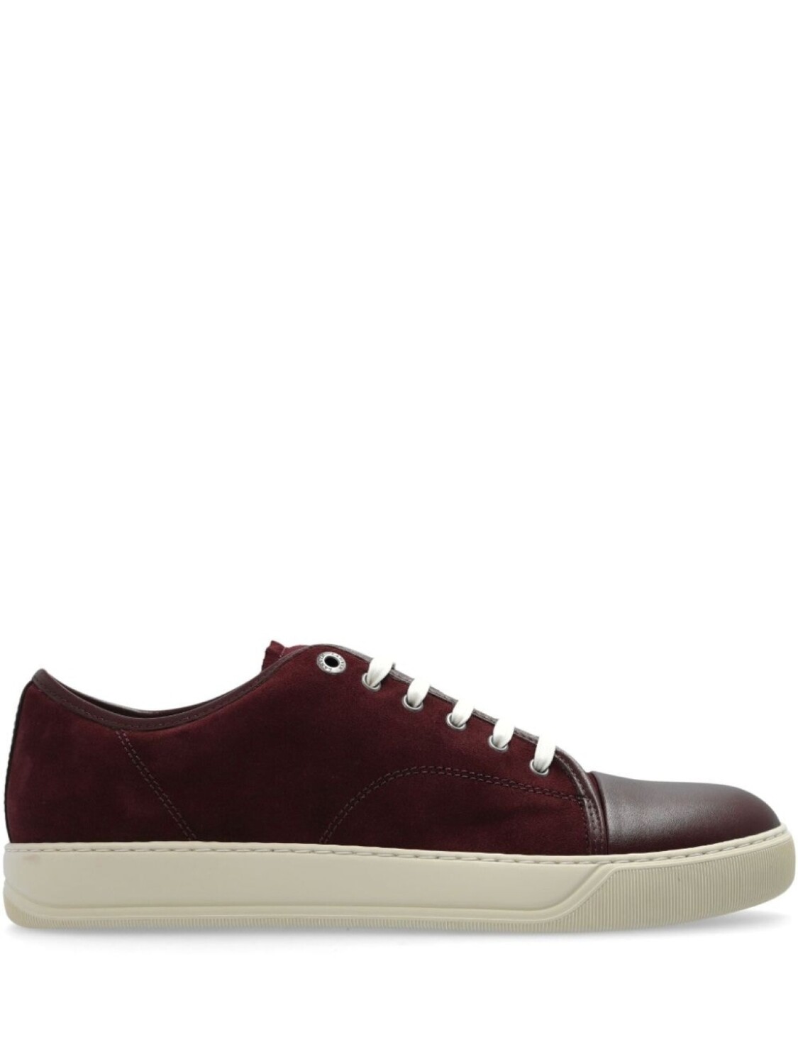 

Lanvin кроссовки из замши с вставками, красный