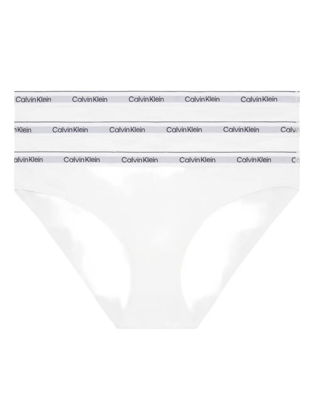 

Трусы-брифы с логотипом на поясе, 3 штуки в упаковке Calvin Klein Underwear, белый