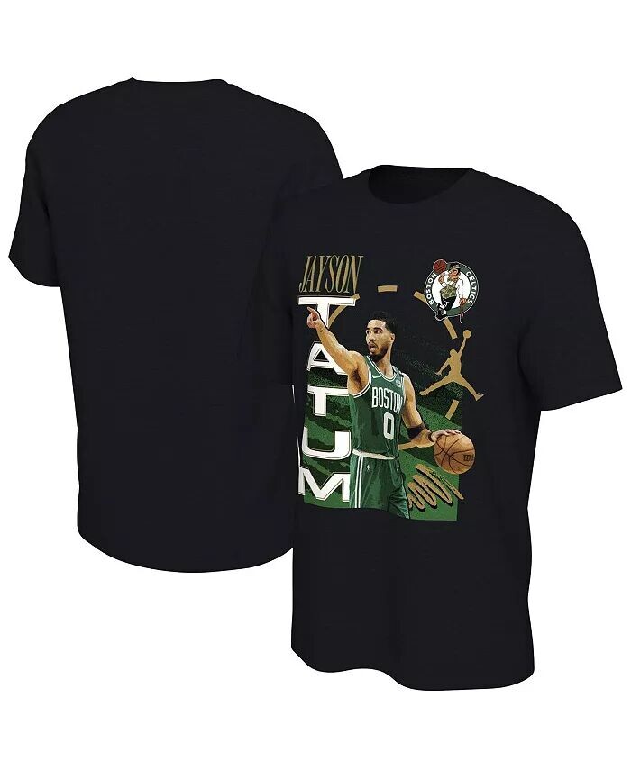 

Мужская черная футболка игрока Boston Celtics с изображением Джейсона Татума Jordan