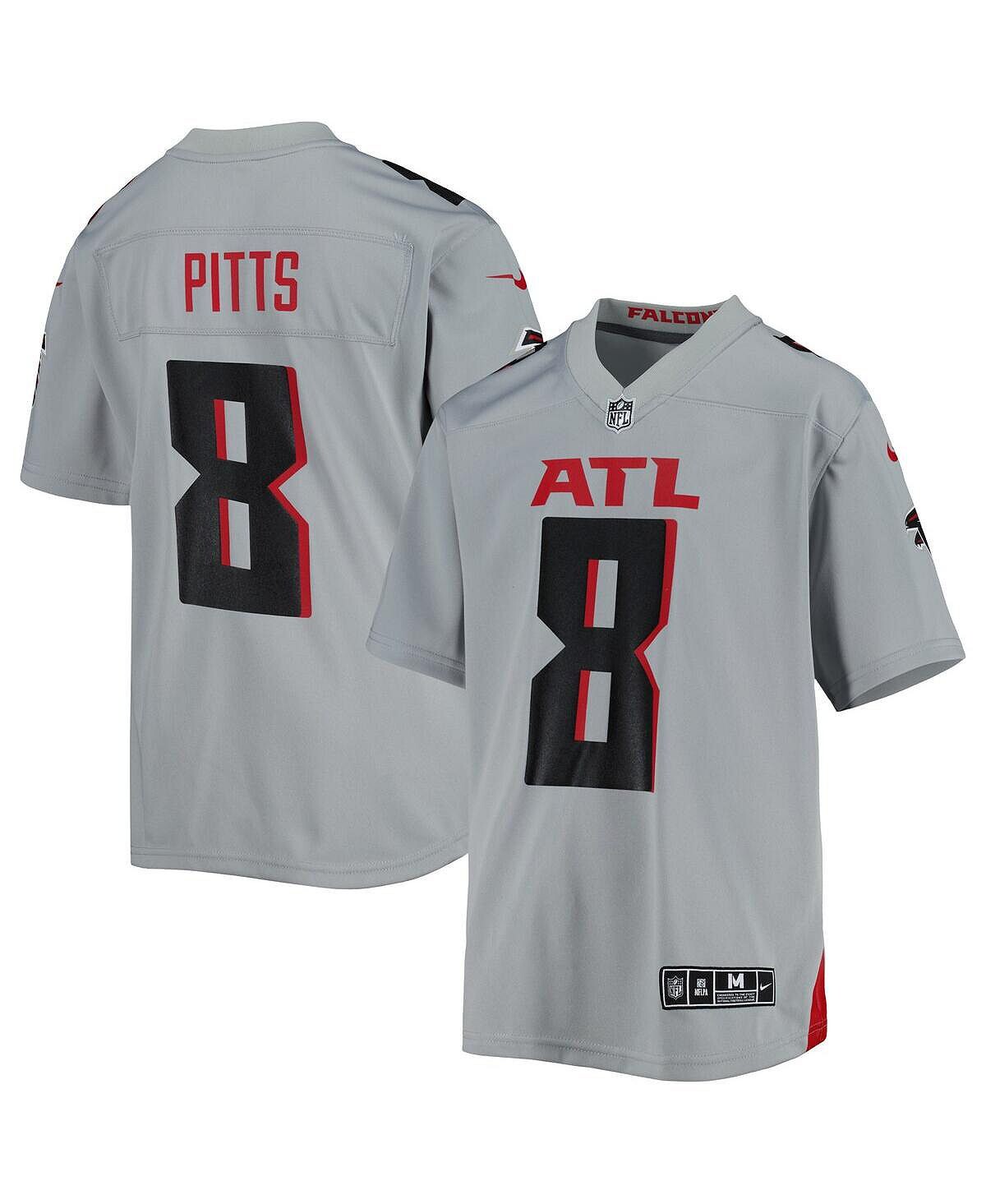 

Серая майка Big Boys Kyle Pitts Atlanta Falcons Inverted Game Nike, Серый, Серая майка Big Boys Kyle Pitts Atlanta Falcons Inverted Game Nike