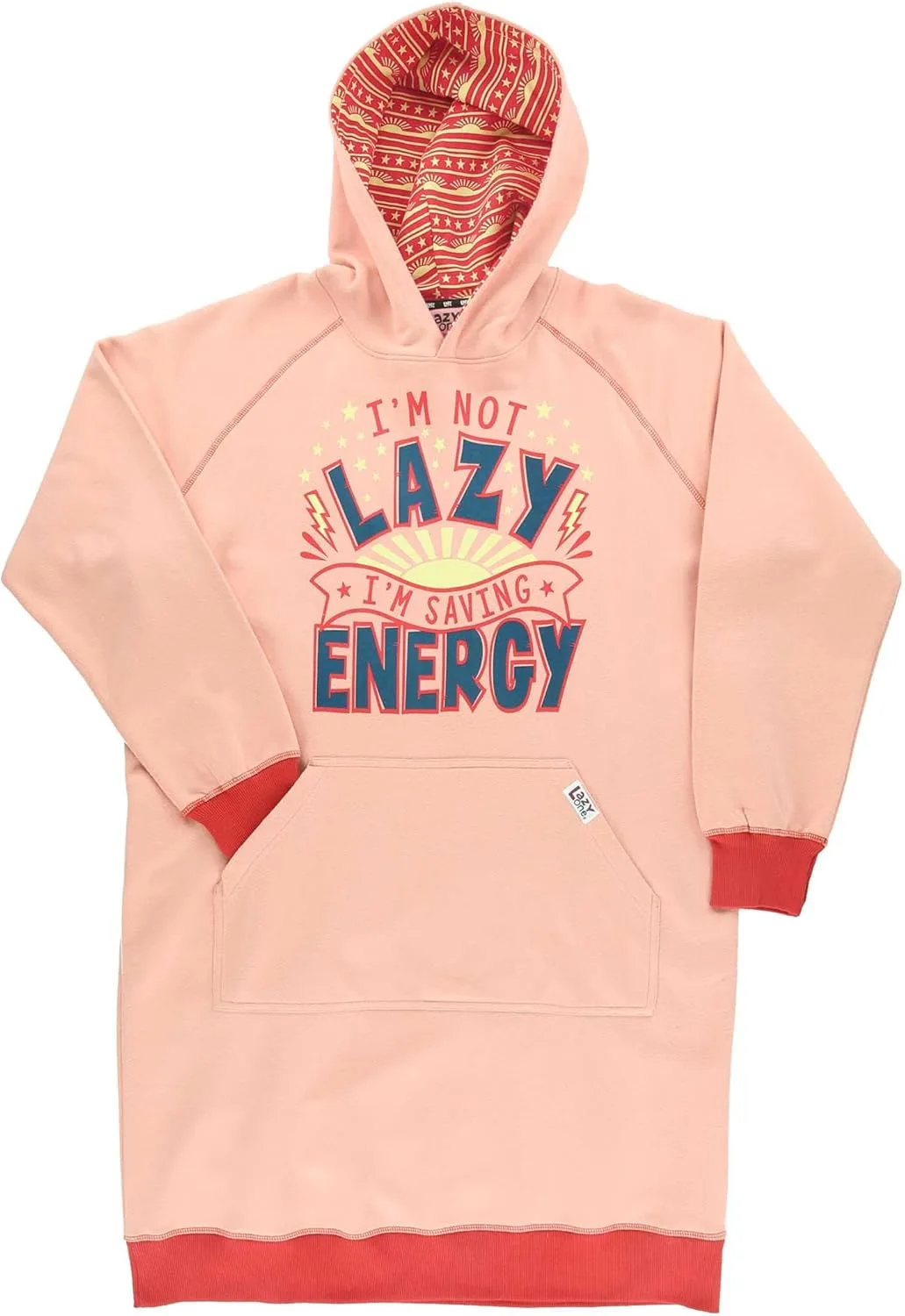 Толстовка с капюшоном оверсайз, удобная одежда для сна Lazy One, Lazy Energy Sleep Hoodie — фото 4